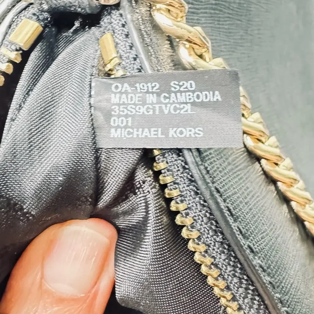 Michael Kors Black Leather Crossbody Handbag - Picture 14 of 16